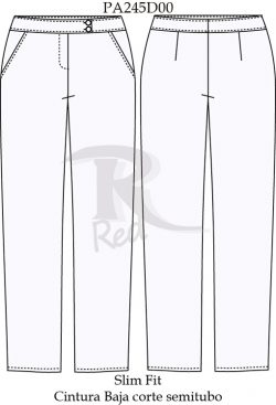 pantalon dama PA245D00 vector