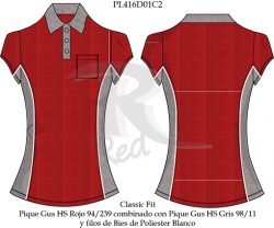 playera tipo polo automotriz PL416D01C2B044 vector