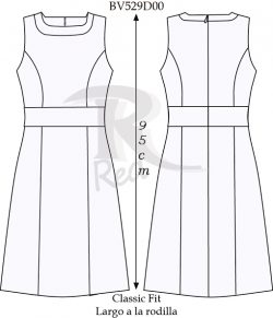 vestido BV529D00 vector