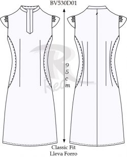 vestido BV530D01 vector