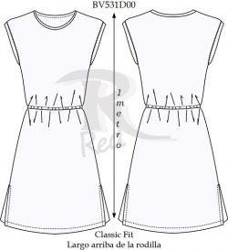 vestido BV531D00 vector